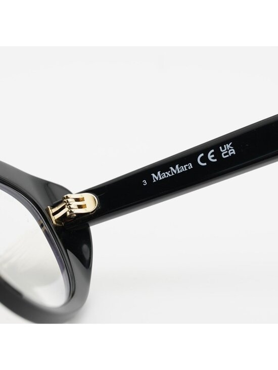 Max Mara MM5109-B 001 Eyeglasses Black 56mm Cat Eye Frame, Blue Light Block main image 4